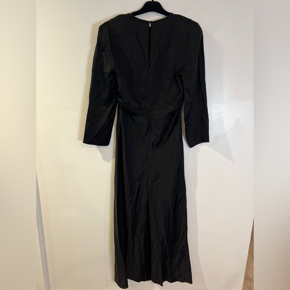 Eleganzia Cutout Satin Finish Maxi Dress - Picture 3 of 8